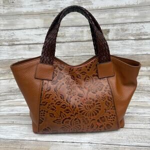 Sundance Brown Floral Satchel